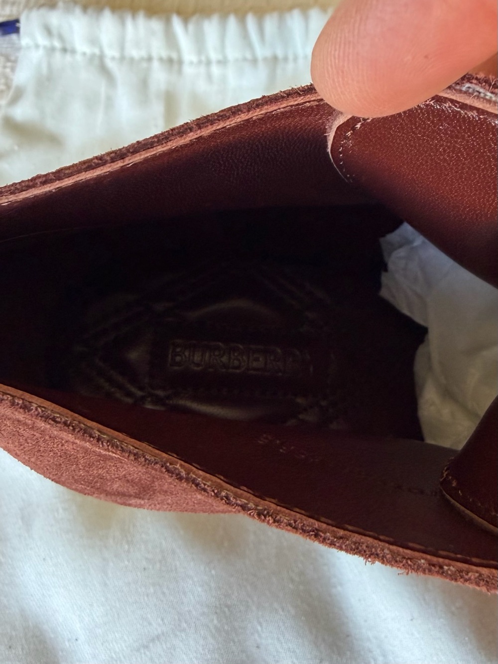 NWT Burberry Storm bootie 38 rich brown - Picture 9 of 11